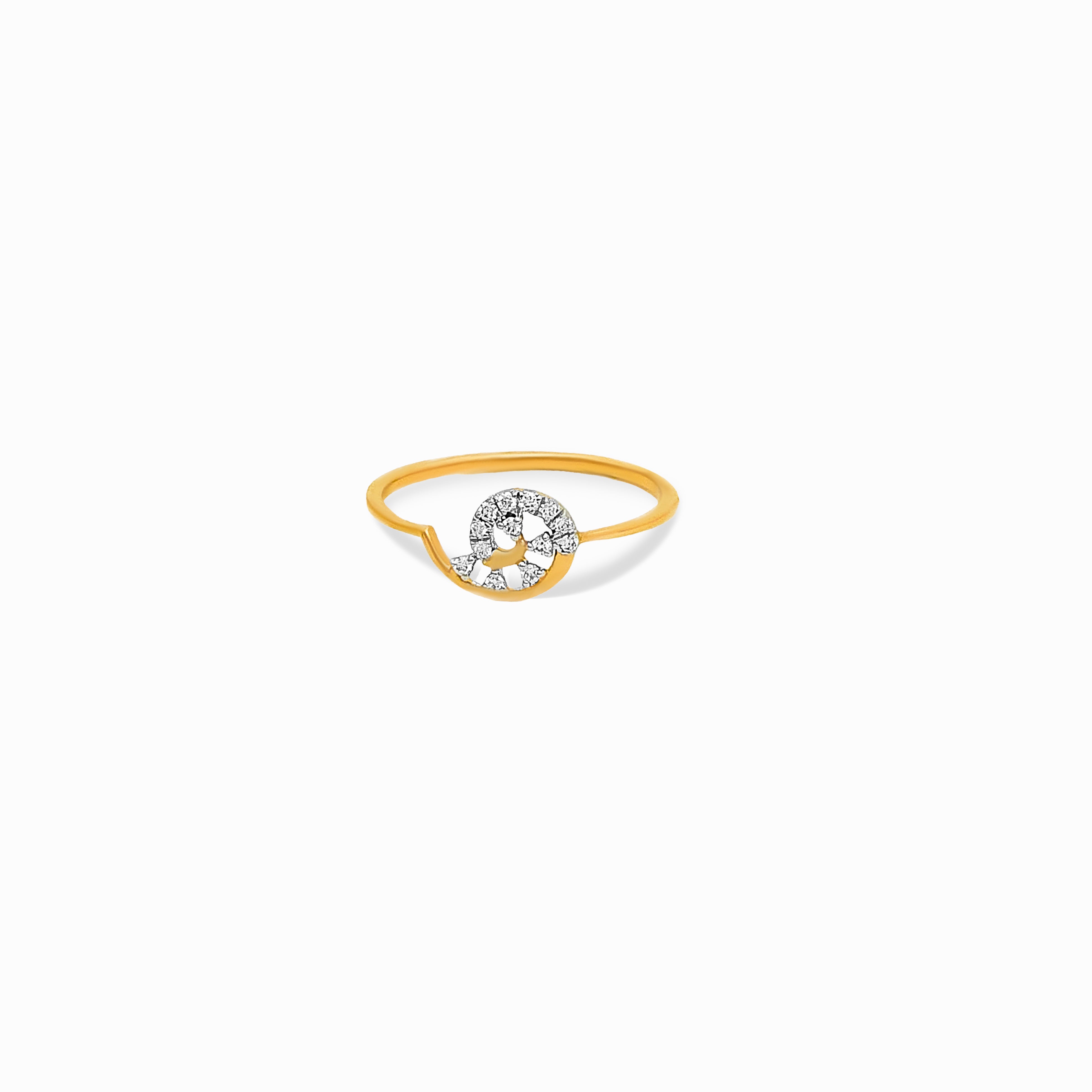 Mini Halo Diamond Ring