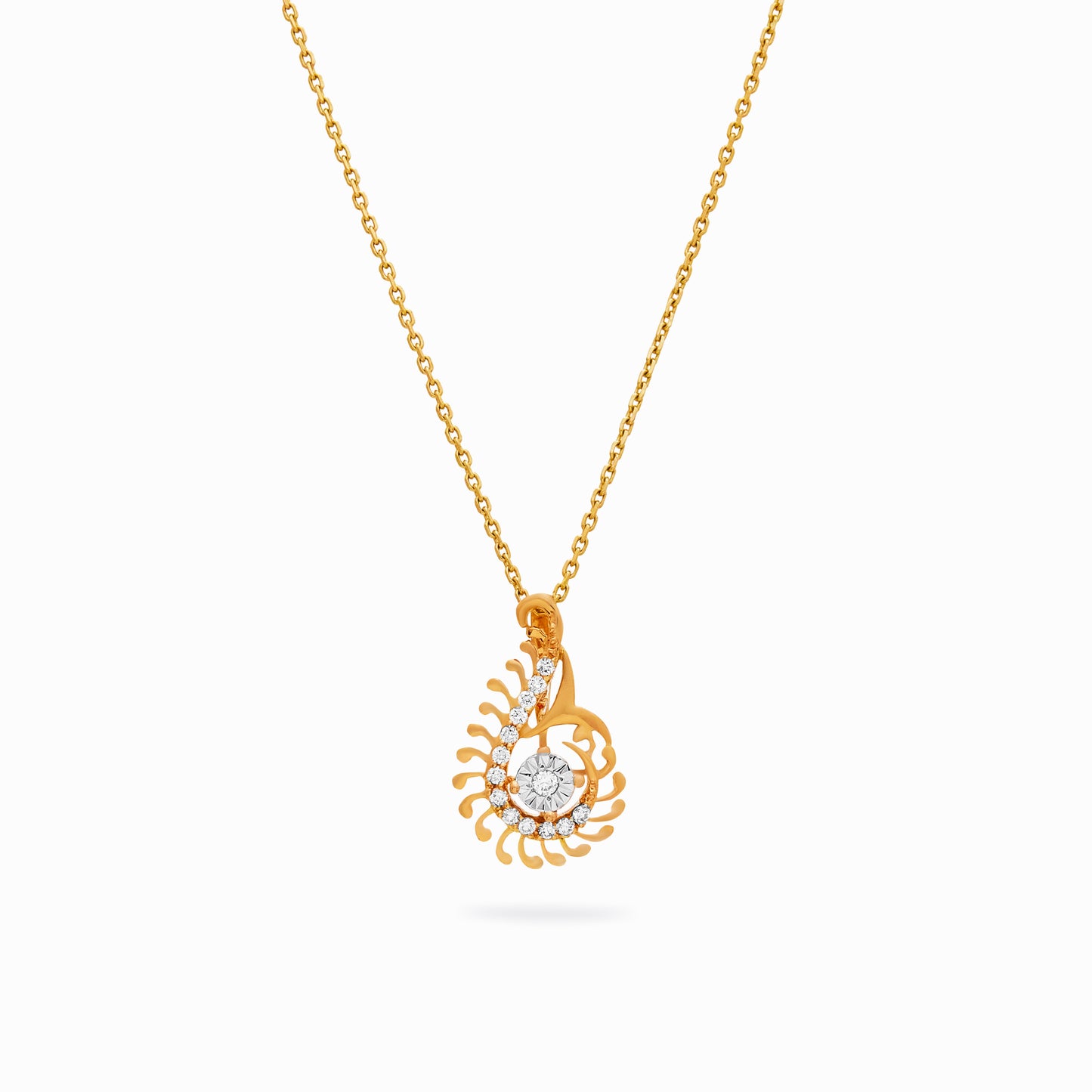 Peacock Curve Necklace