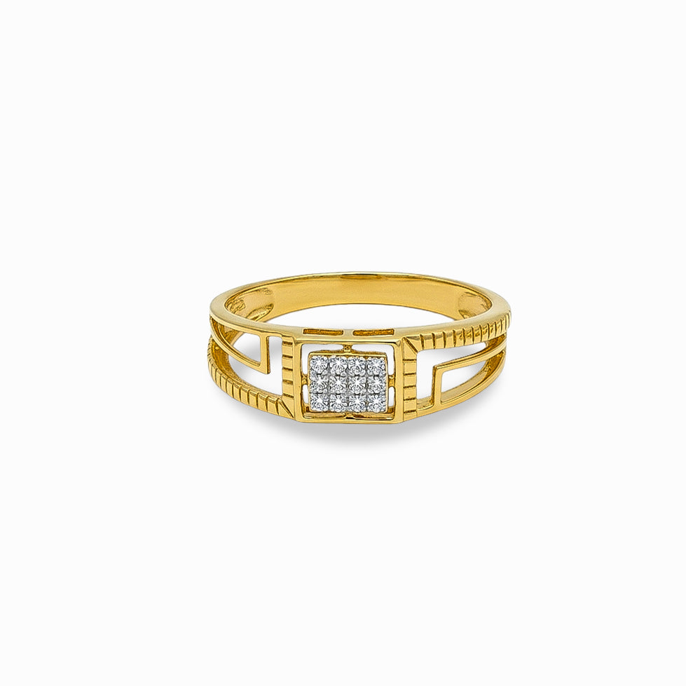 Block Diamond Ring