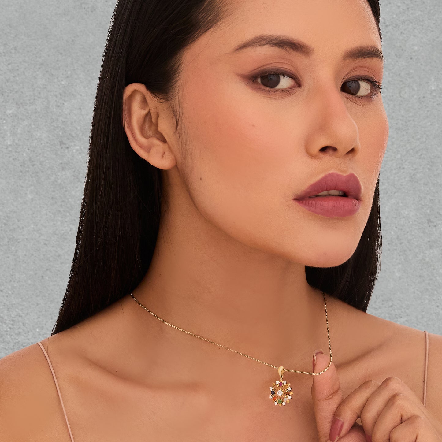 Nine Stone Necklace