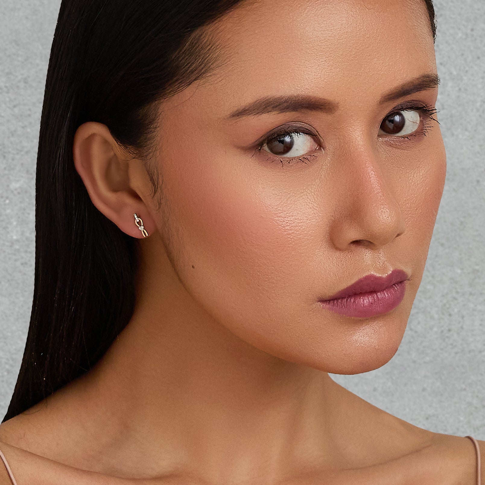Luma Diamond Drop Studs