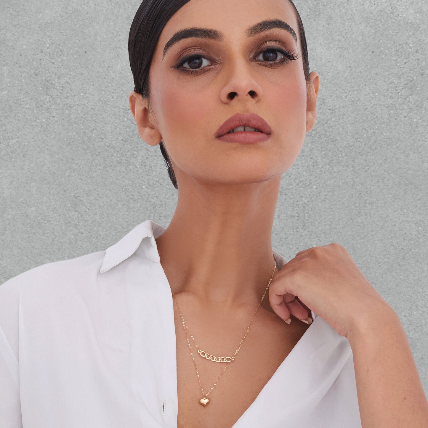 Linked Heart Necklace