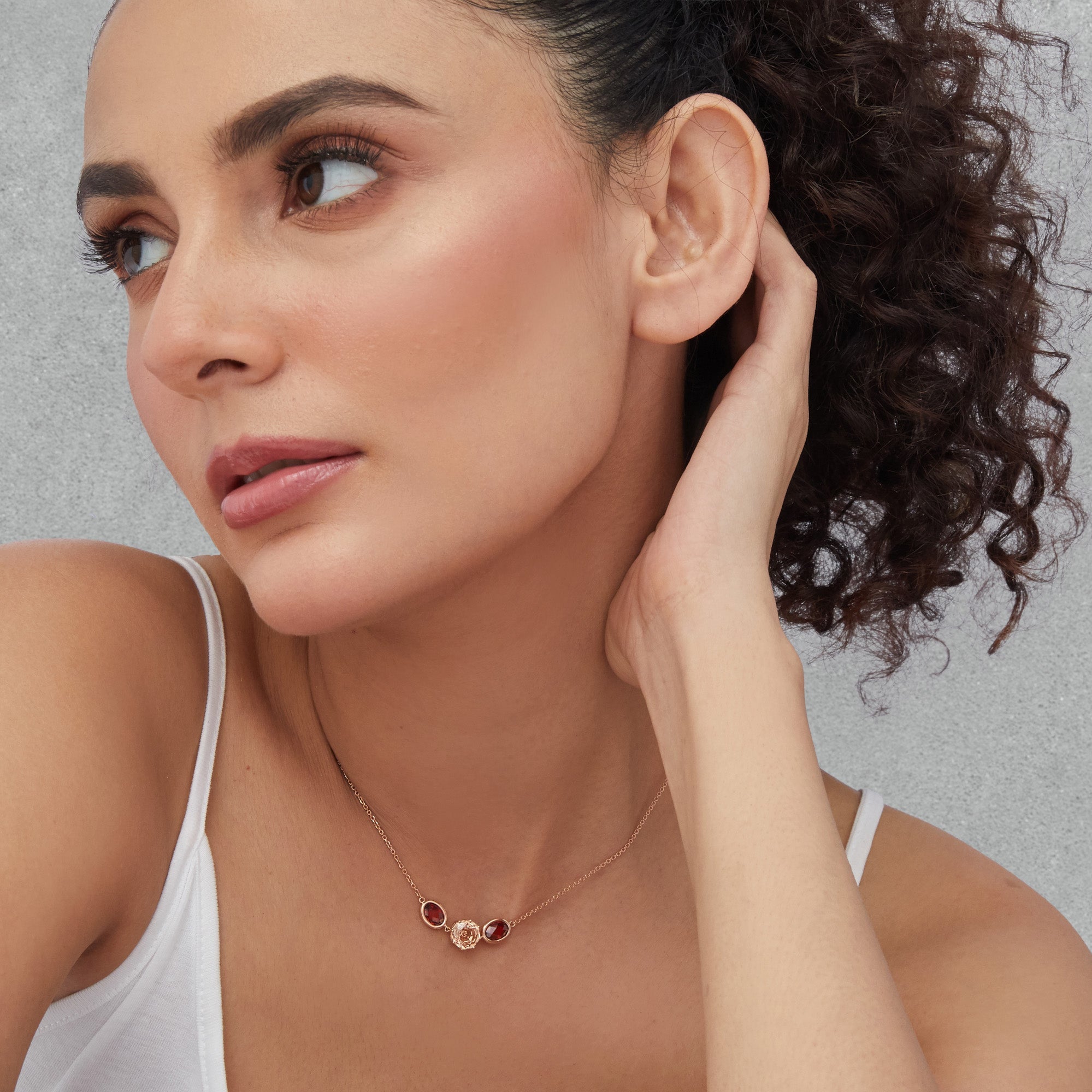 Crimson Halo Necklace