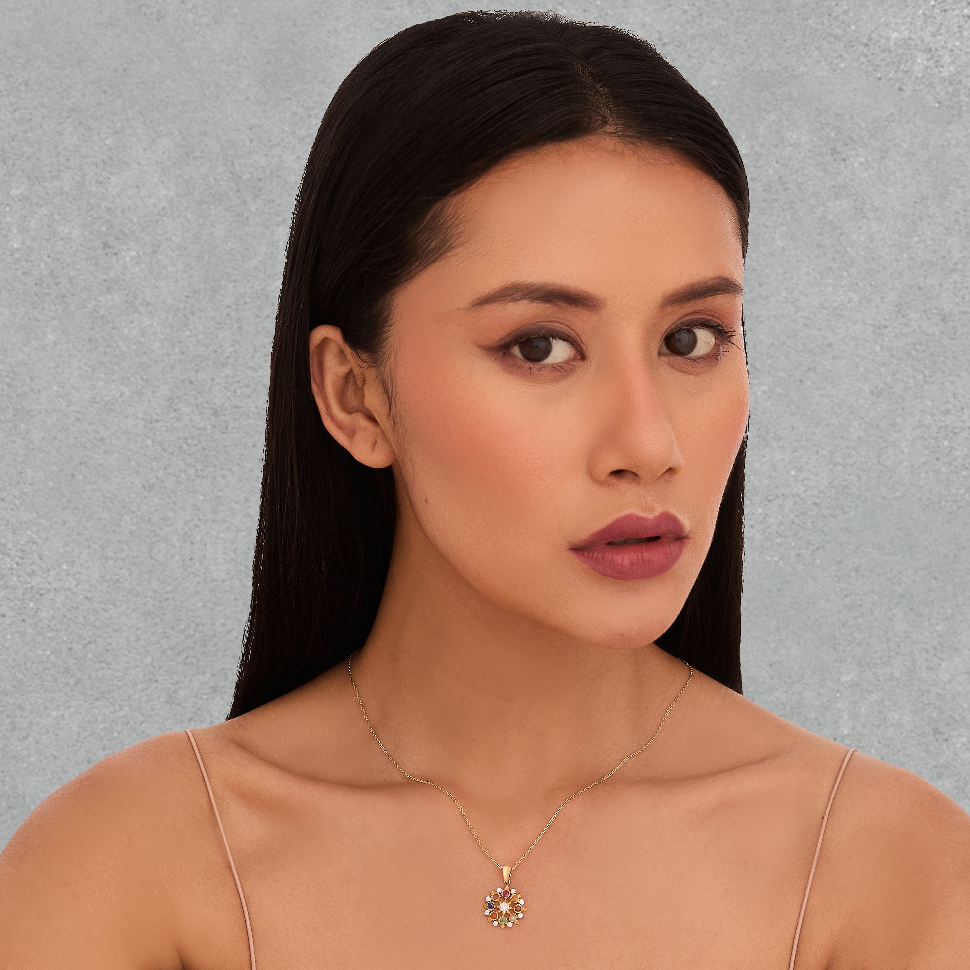 Nine Stone Necklace