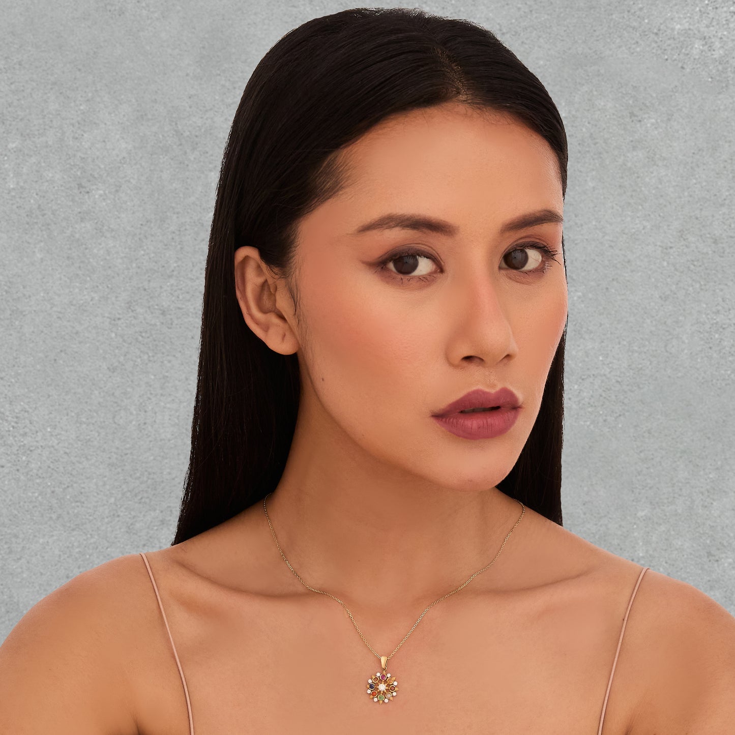 Nine Stone Necklace