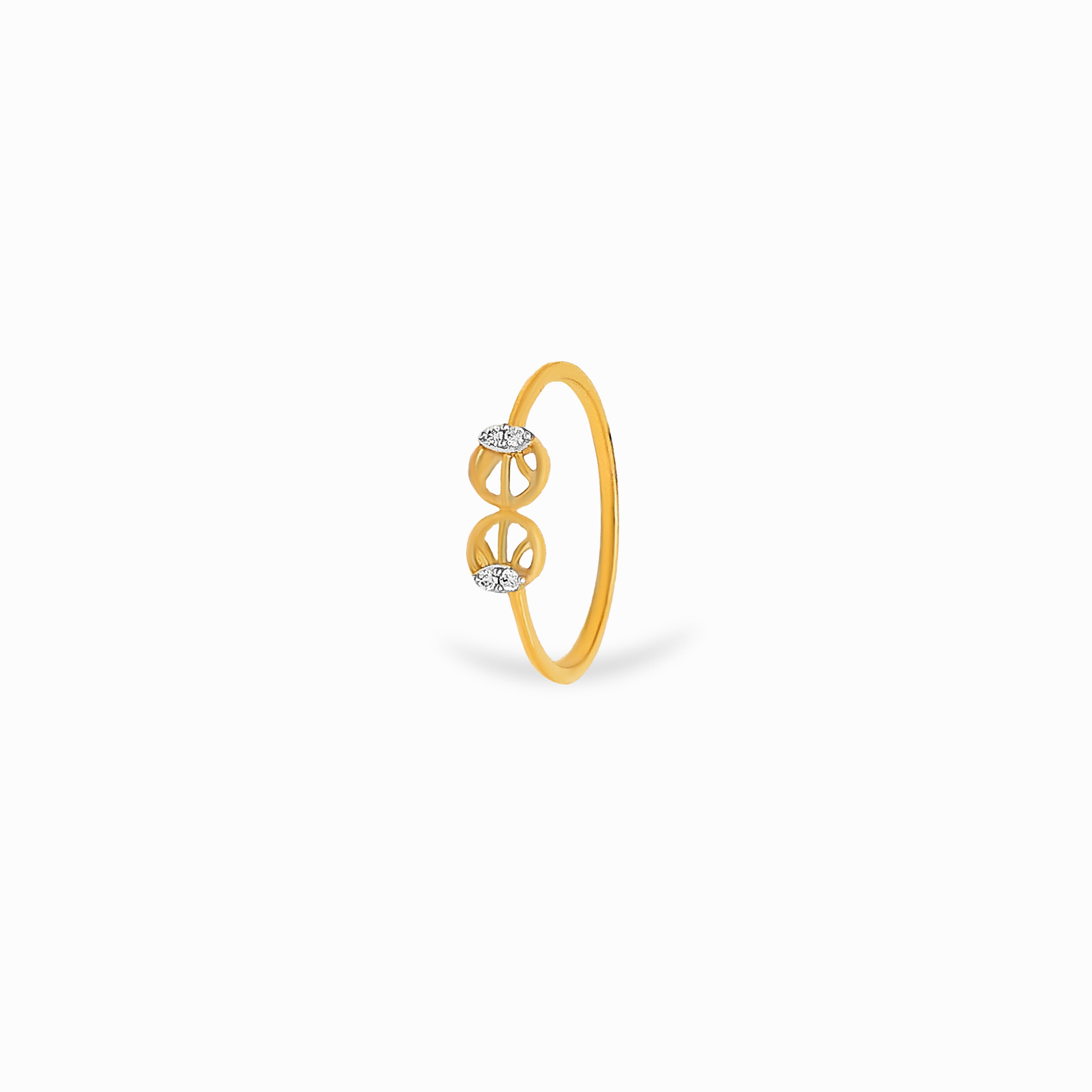 Twin Circle Diamond Ring