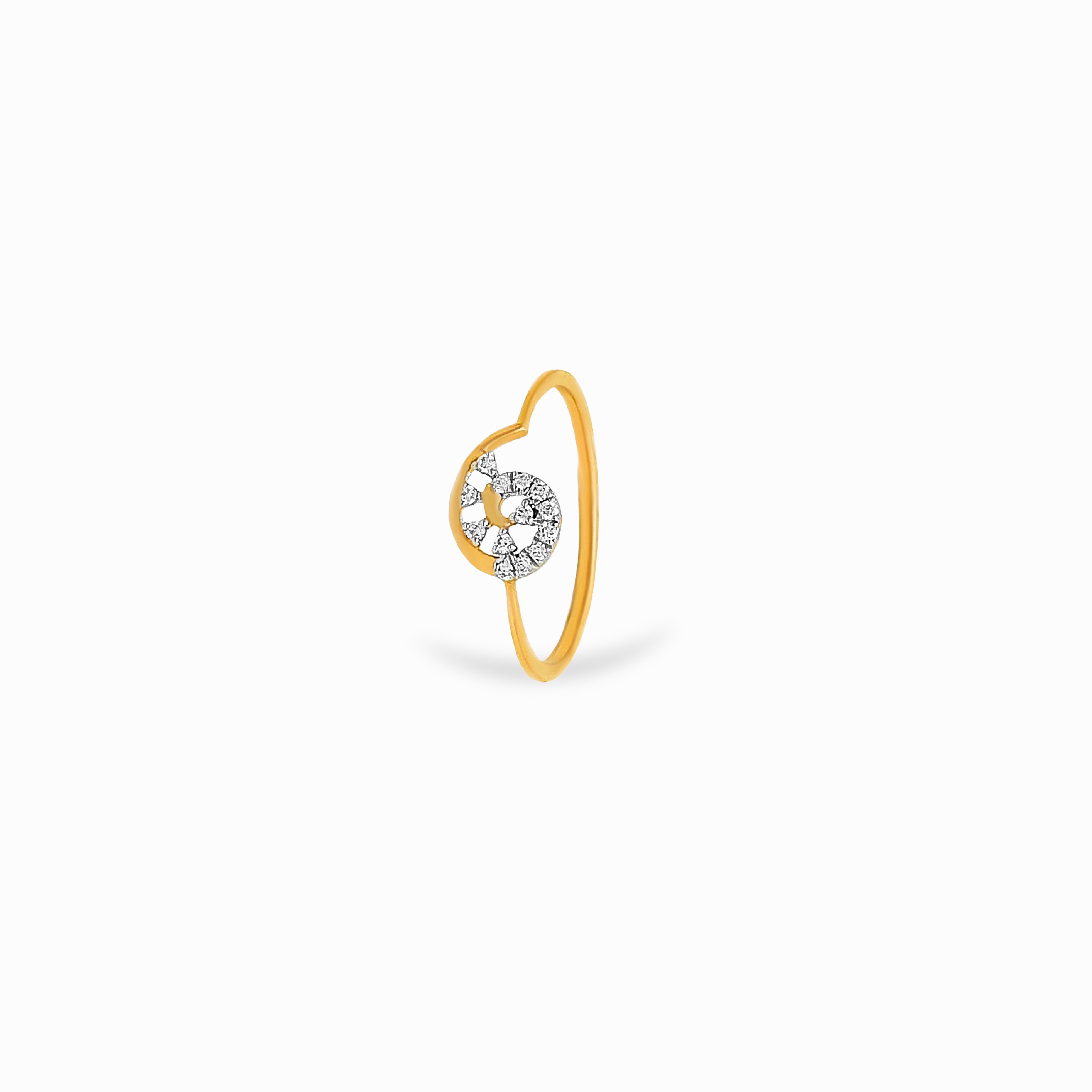 Mini Halo Diamond Ring