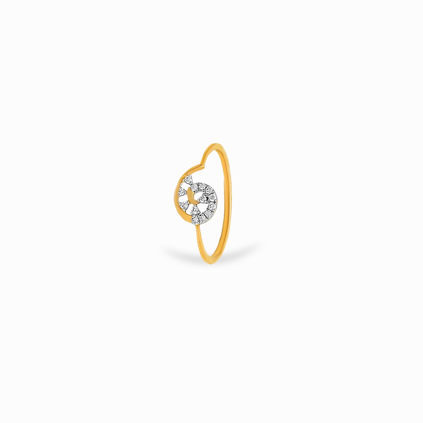 Mini Halo Diamond Ring
