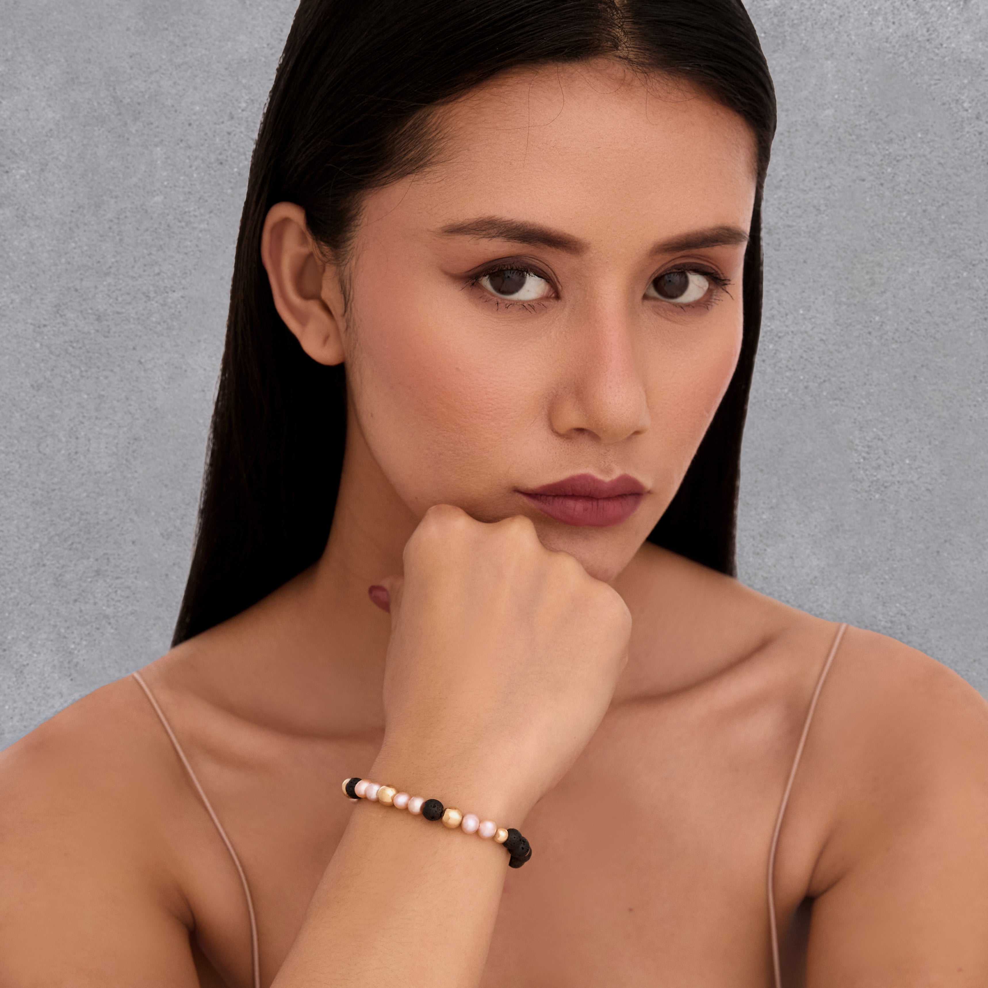 Midnight Glow Bead Bracelet