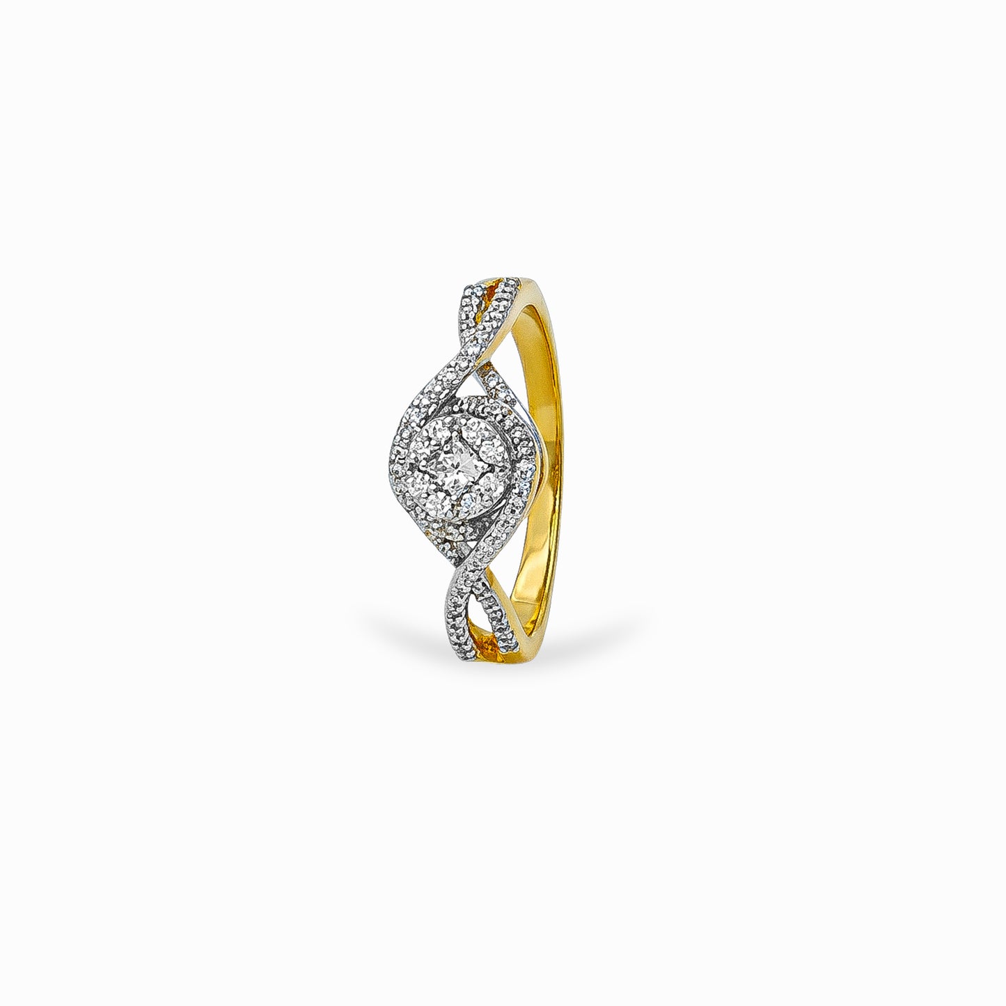 Swirl Diamond Ring