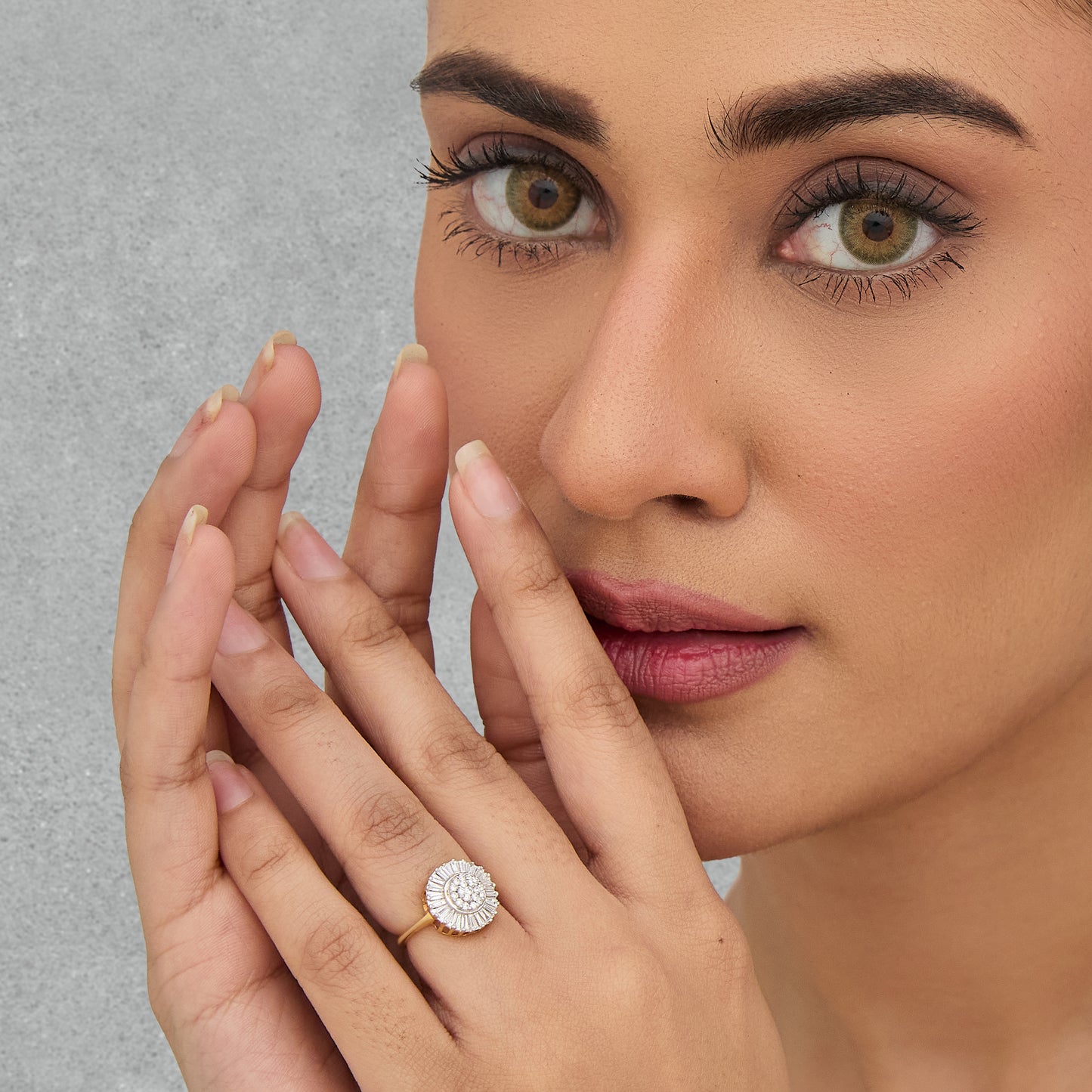 Sunburst Diamond Ring
