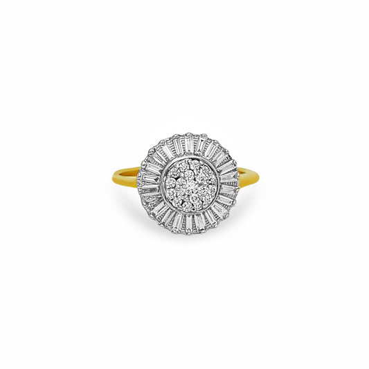 Sunburst Diamond Ring
