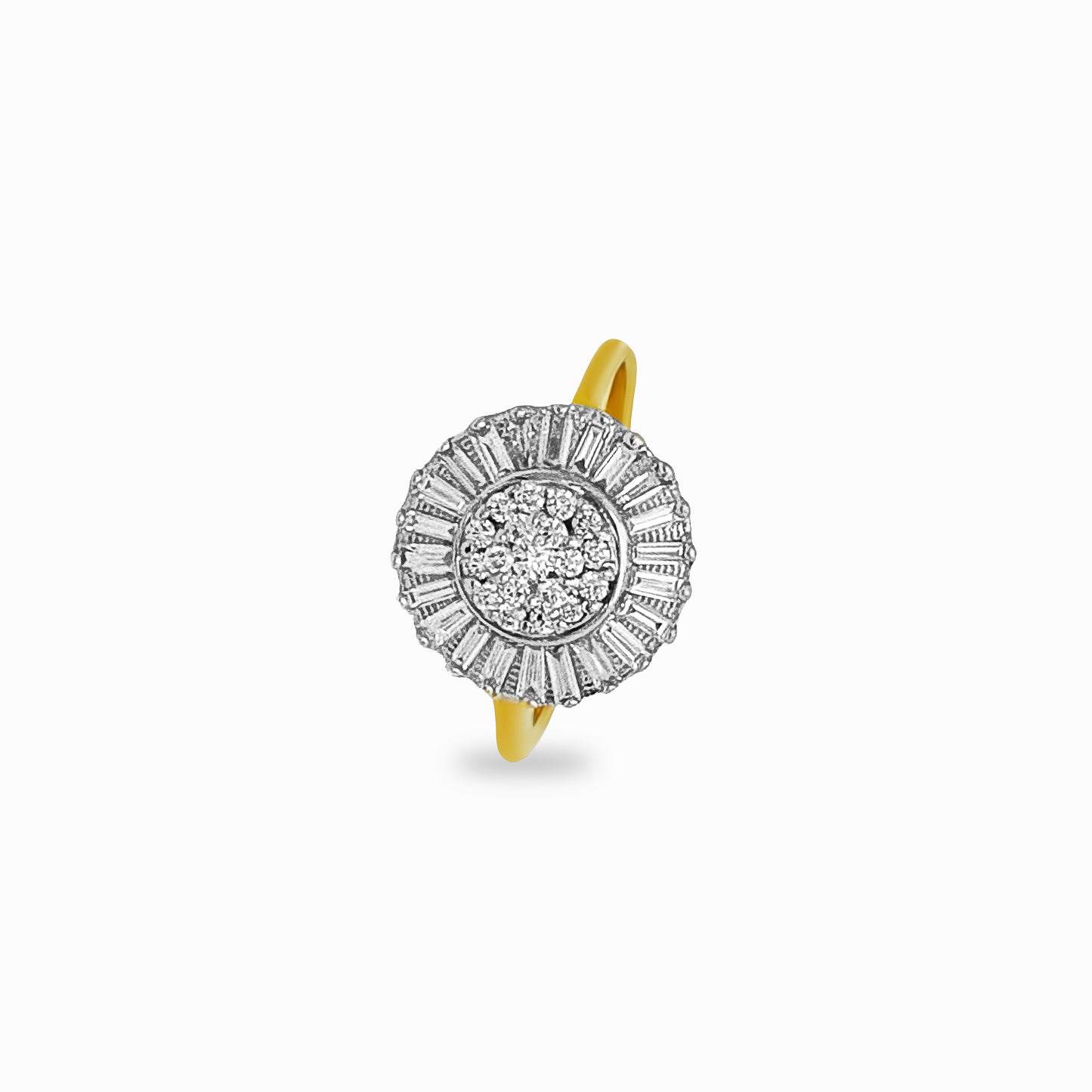 Sunburst Diamond Ring